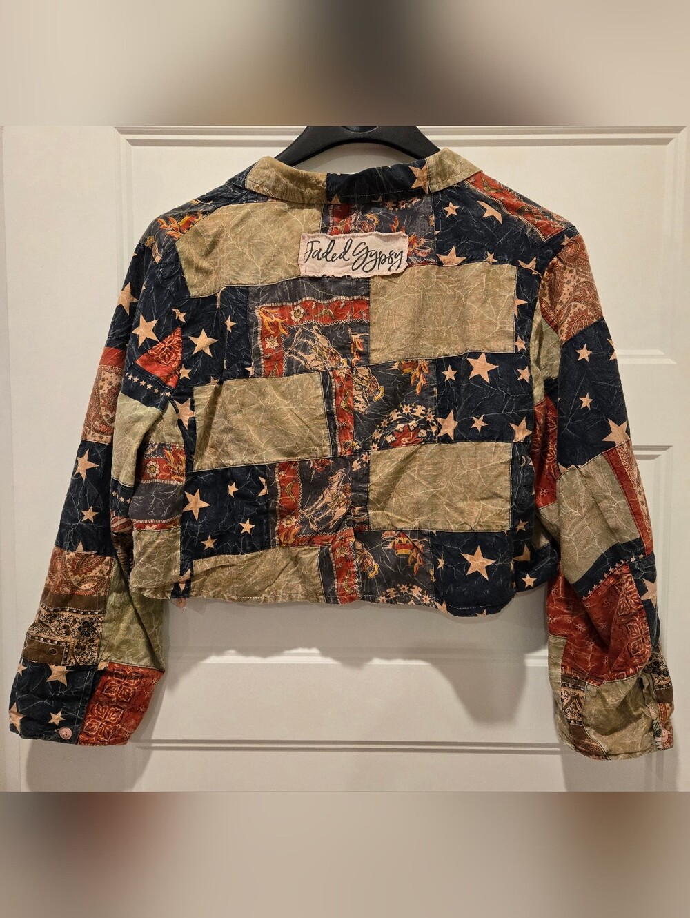 NWT Jaded Gypsy Stars And Stripes Reversible Jacket - Picture 2 of 3